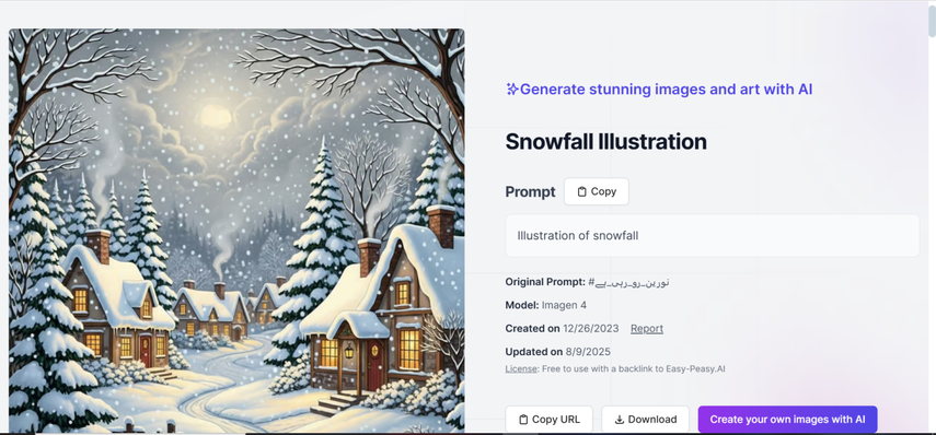 ai generated snowfall