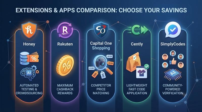 browser extensions and apps for automated savings
