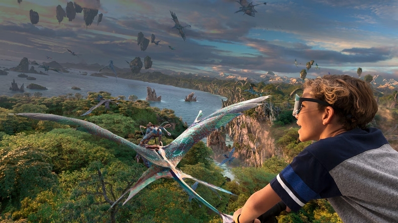 visão geral do parque temático pandora avatar
