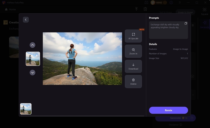 export results fotorpea ai generator