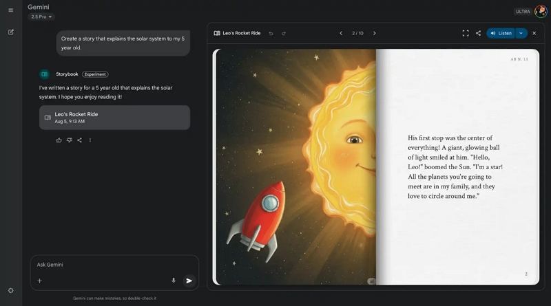 how to use gemini storybook