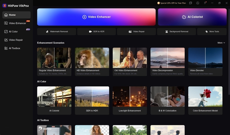 start video enhancer vikpea
