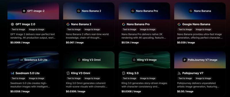 pollo api ai image models