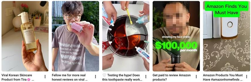 product review videos example