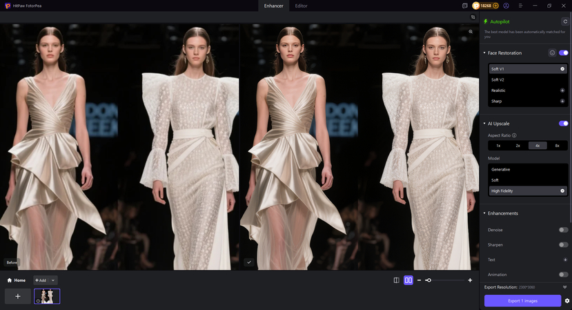 save results after preview fotorpea
