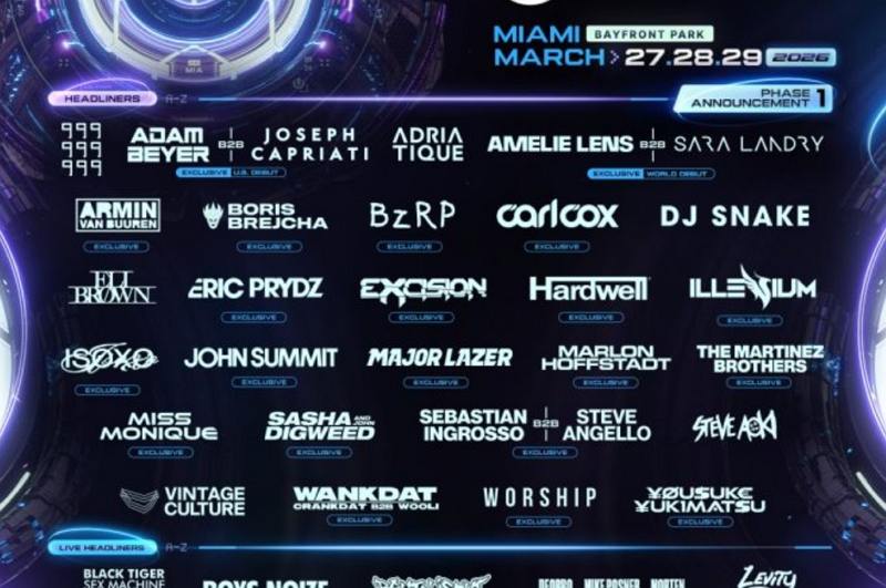 ultra music festival 2026 lineup