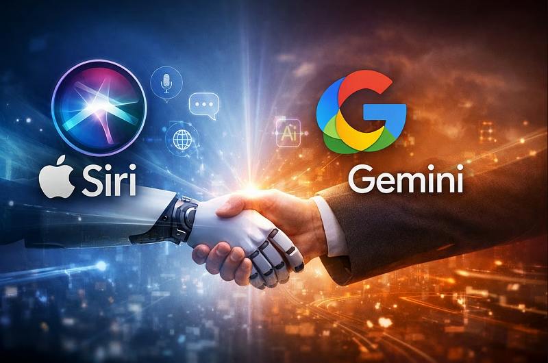 why siri work with gemini