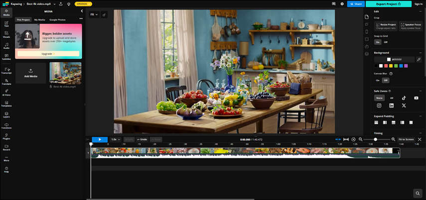 Kapwing Video Zoom Enhancer