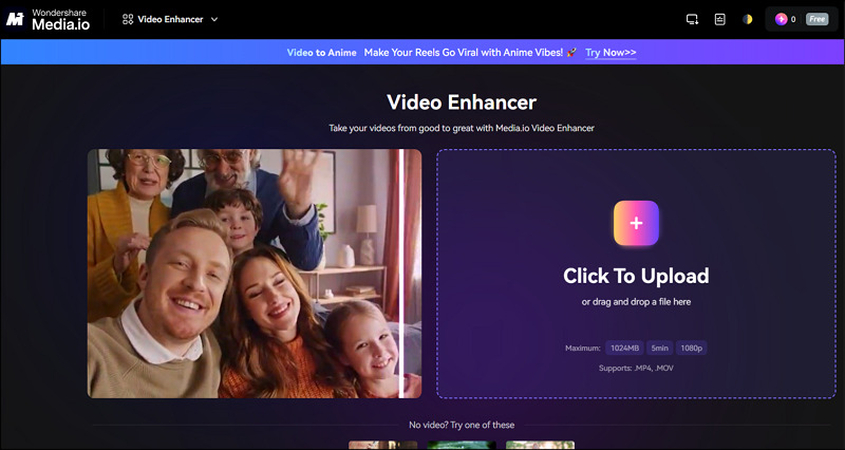 Media.io Video Zoom Enhancer