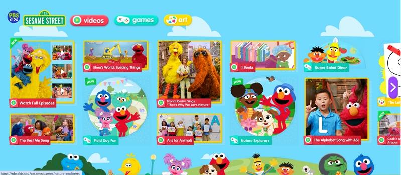sesame street pbskids