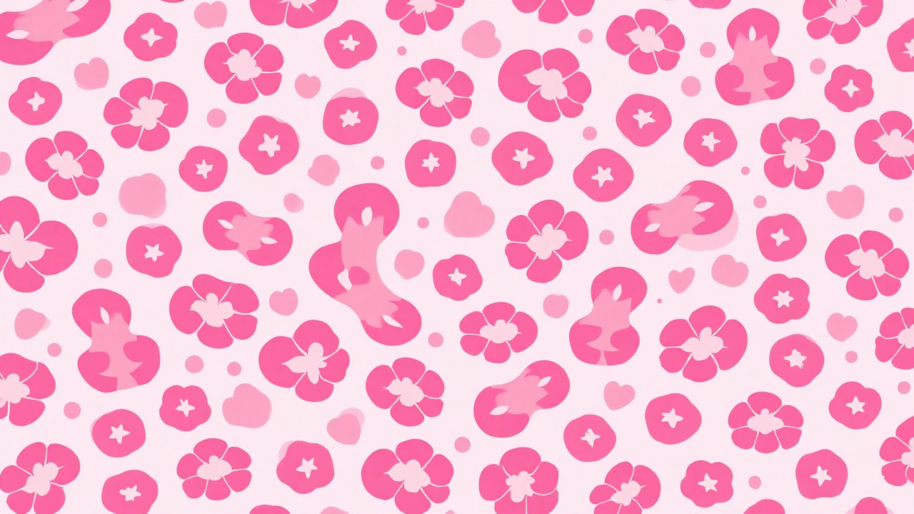 maximalist pink leopard and cheetah print valentine wallpaper