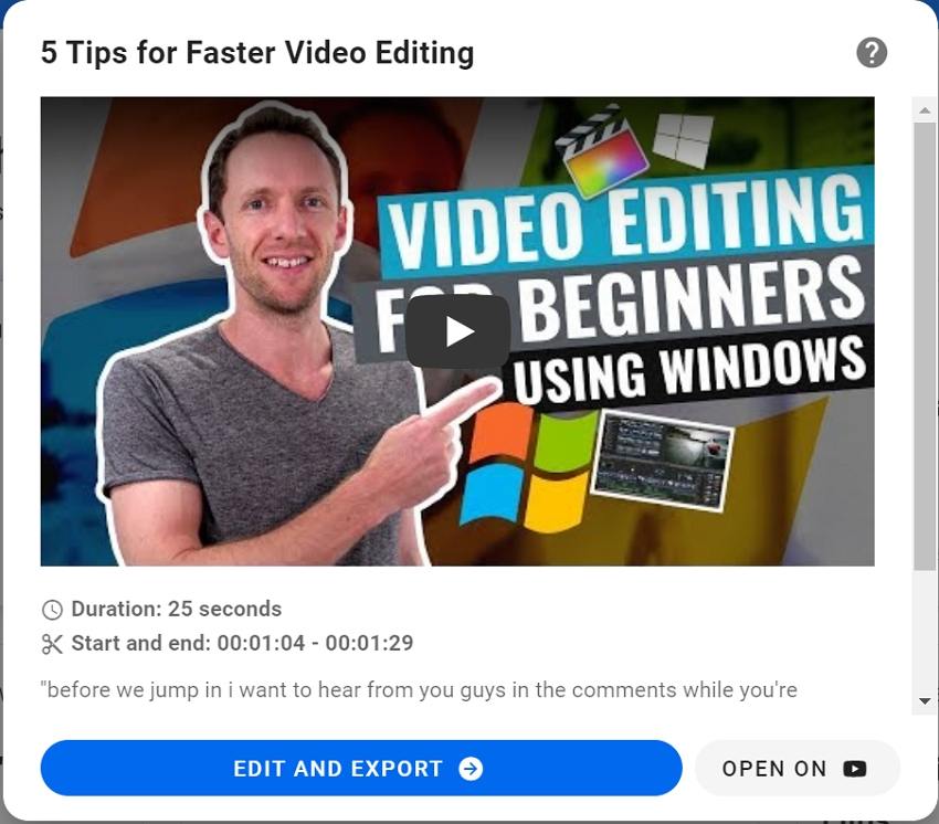 2short ai create video guide step 4