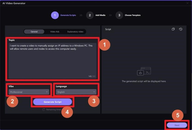 generate screenplay with hitpaw editmakor