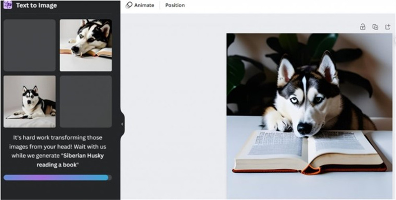canva ai texto a imagen