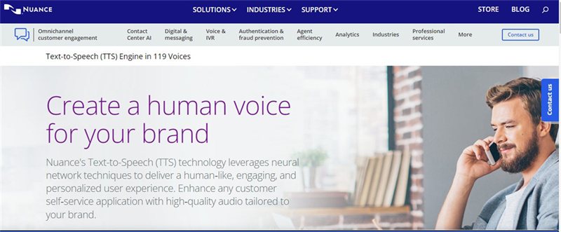 nuance text to speech company