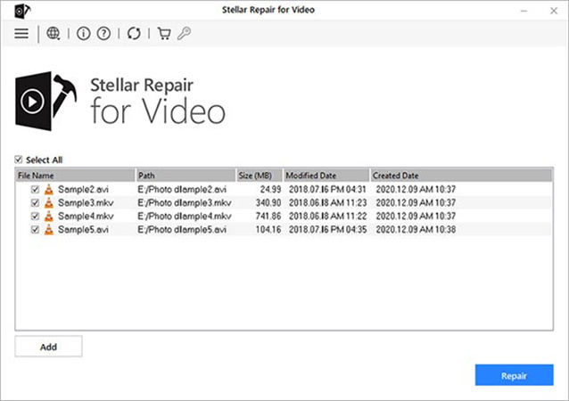 stellar repairt für video