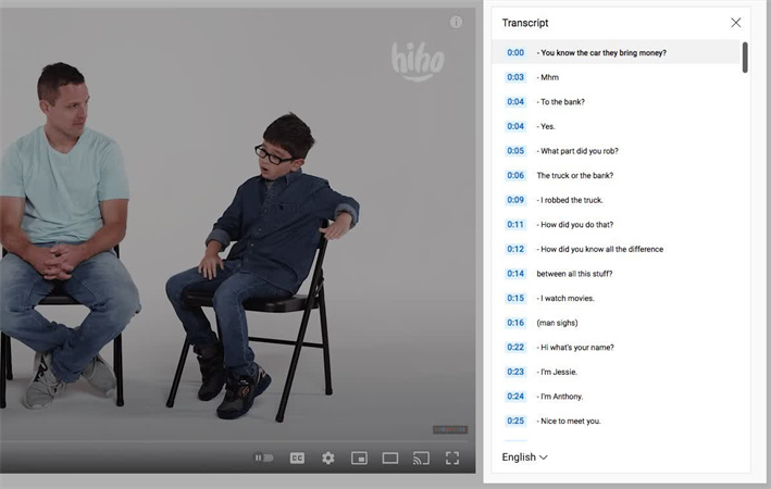 transcrire une vidéo YouTube gratuitement