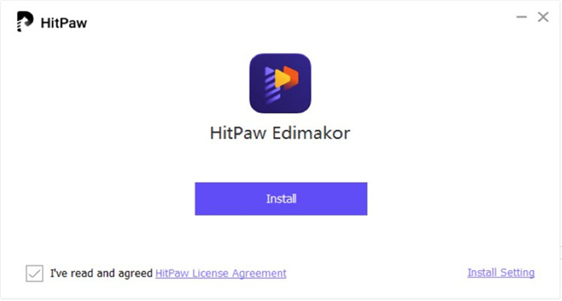 hitpaw editmakor installation