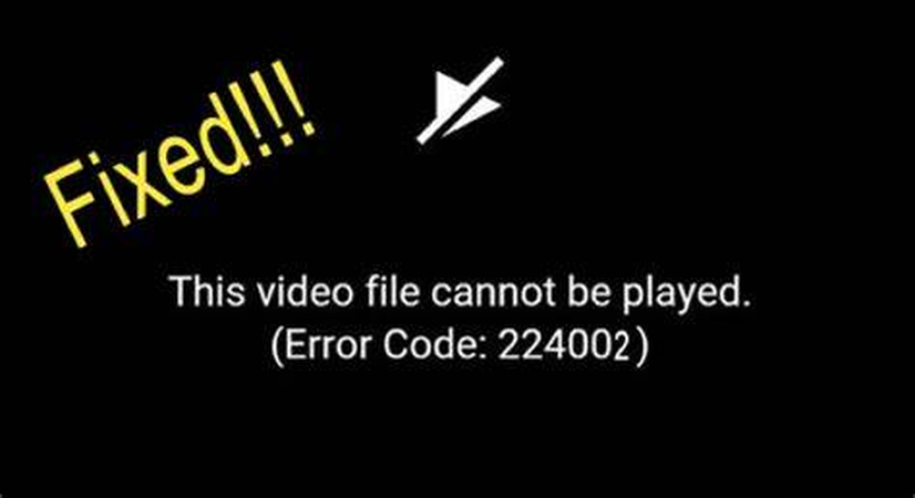 How to Fix Video Error Code 224002?