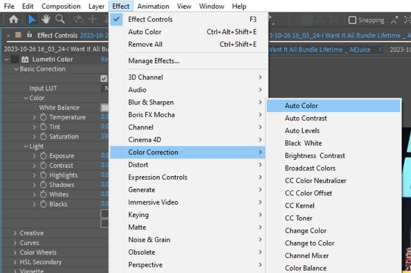 adjust white balance