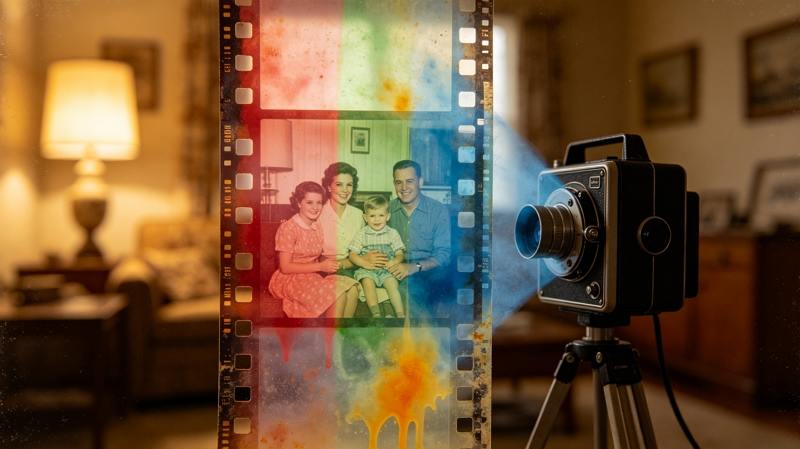 chemical breakdown of film colors