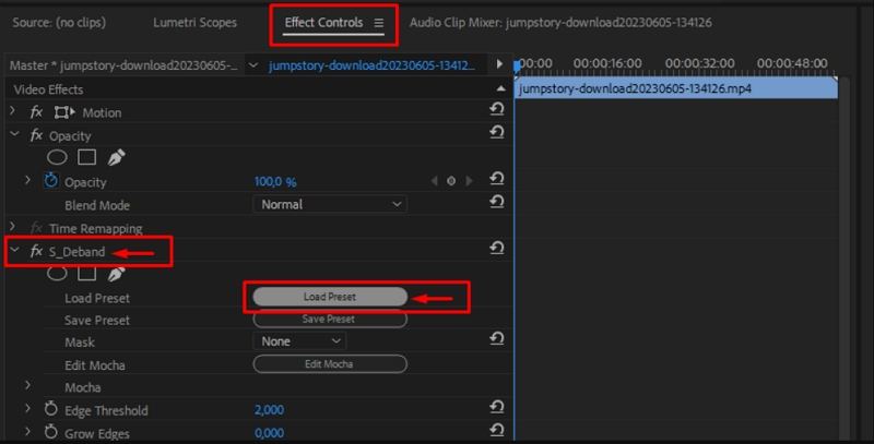 effects control panel