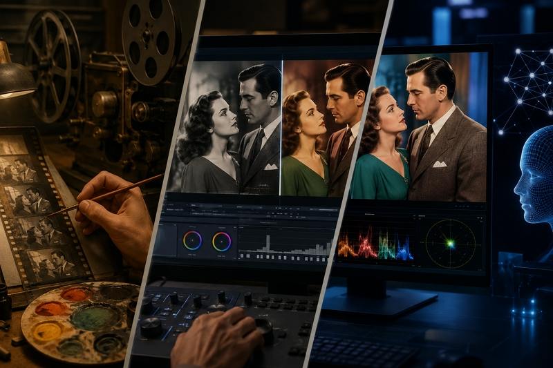 تطور تقنية تلوين أفلام هوليوود