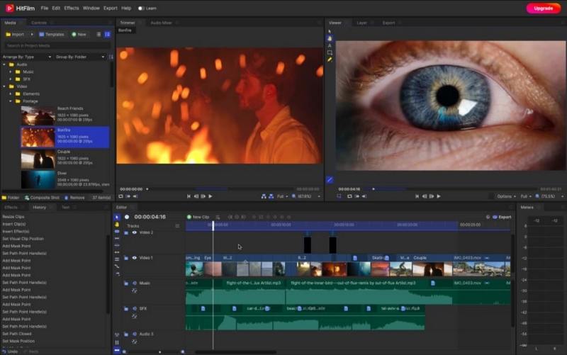 hitfilm color correction