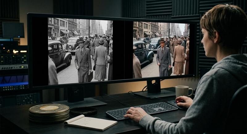 how archival video colorization works