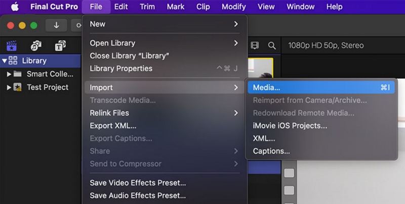 import video to final cut pro