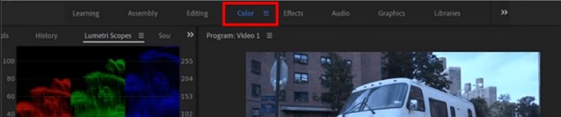 premiere wählen Sie das farbwerkzeug aus