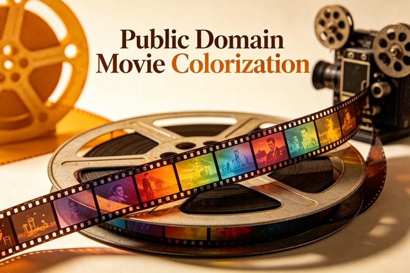 public domain movie colorization