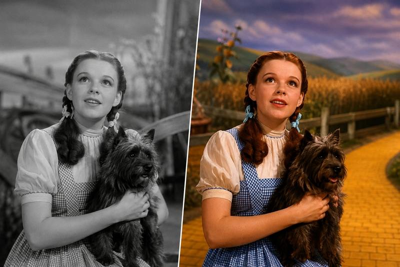 when were movies colorized