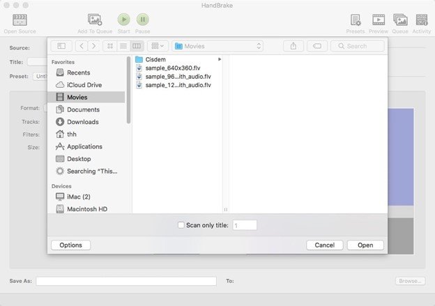 add flv to handbrake