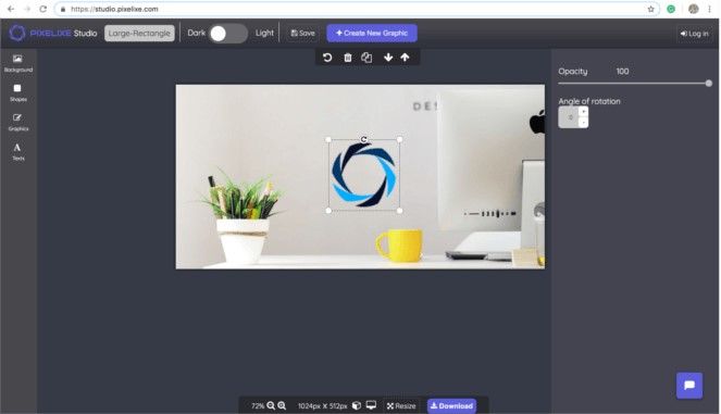 Wie man mit Pixelixe ein Logo zu einem Foto hinzufügt