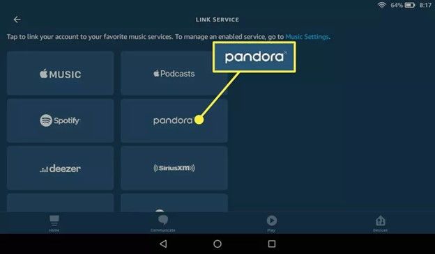alexa에 Pandora 추가하기