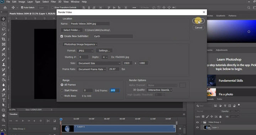 adobe photoshop mp4 to jpg convert