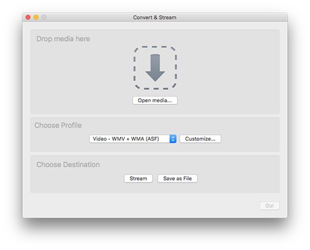 choose wmv in vlc profile