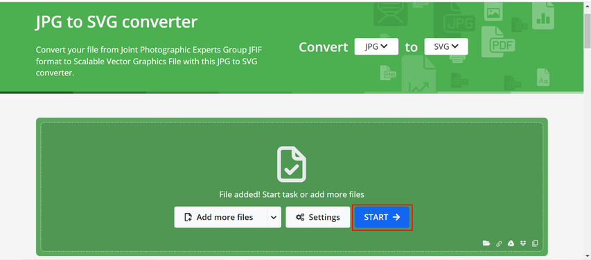 cliquer sur démarrer