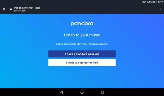 alexa에 Pandora 연결