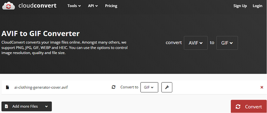 converter avif para gif on-line