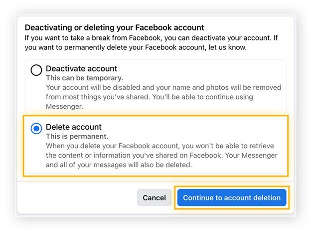 excluir conta do facebook das configurações no celular