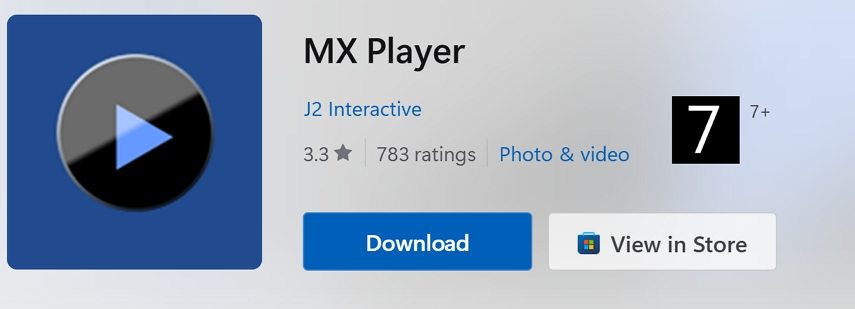 download mx player for pc from microsoft store