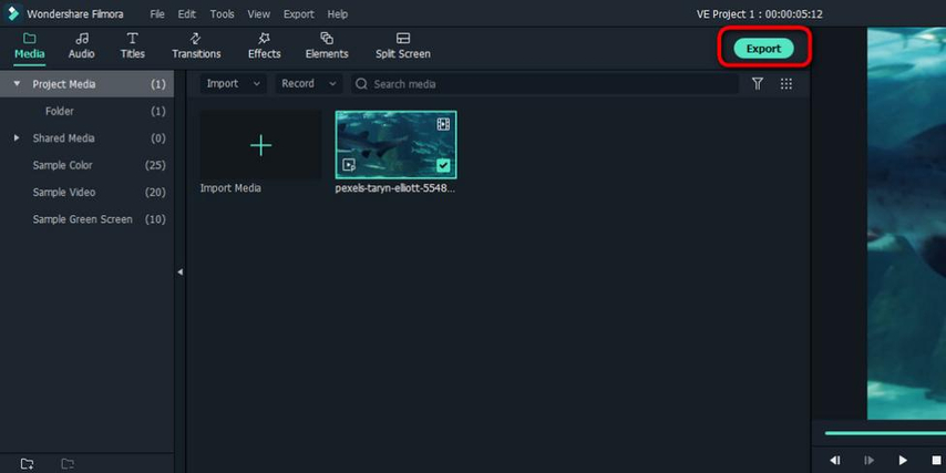 mp4 datei exportieren