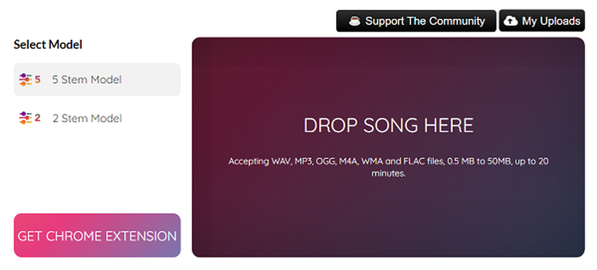 Splitter.ai로 WAV 보컬 추출