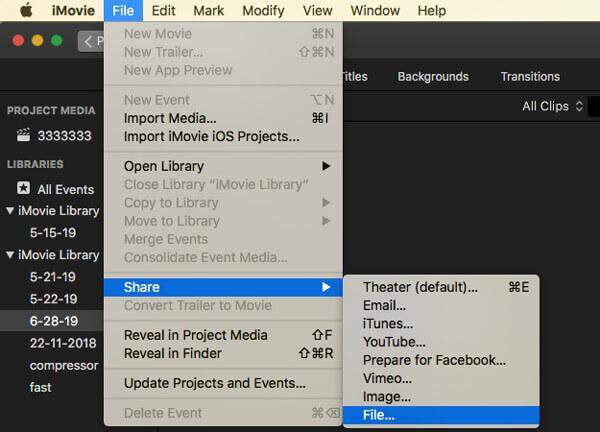 iMovieエクスポート中にクラッシュする