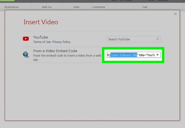 insert video in ppt