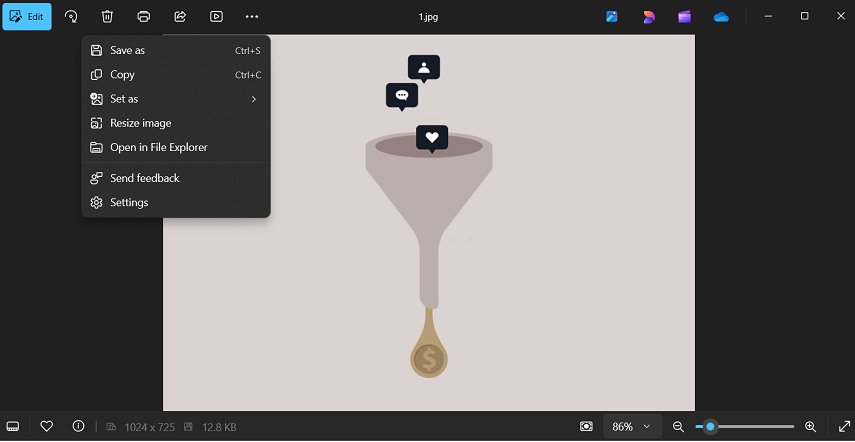 microsoft photos compresser image ppt