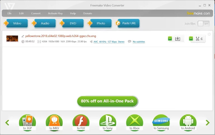 freemake is a mov to avi converter