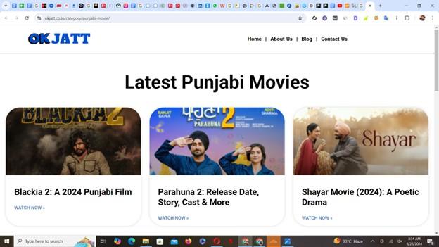 Okjatt.In Punjabi movie download site